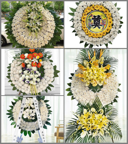 福建龙岩长汀县河田镇寒坊村花圈速递